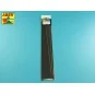 Brass hexagonal rods 1, 0mm length 245mm x2 pcs. - Aber Models HR- 10