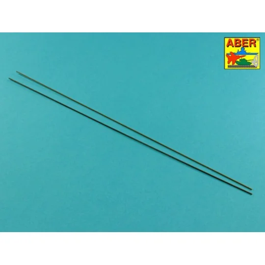 Brass hexagonal rods 1, 0mm length 245mm x2 pcs. - Aber Models HR- 10