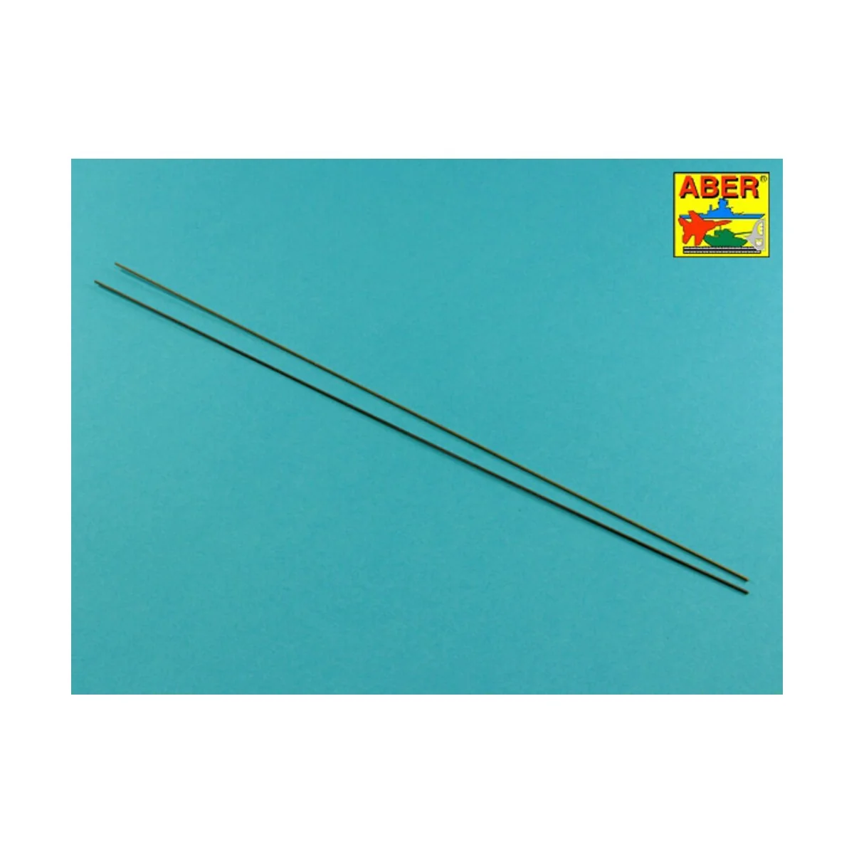 Brass hexagonal rods 1, 0mm length 245mm x2 pcs. - Aber Models HR- 10