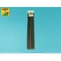 Brass square rods 1, 0mm length 245mm x2 pcs. - Aber Models KR 10