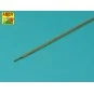 Brass square rods 1, 0mm length 245mm x2 pcs. - Aber Models KR 10