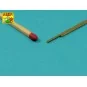 Brass square rods 1, 0mm length 245mm x2 pcs. - Aber Models KR 10