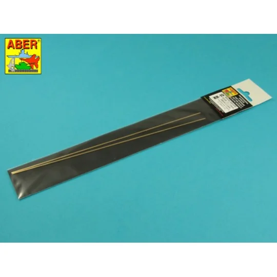 Brass square rods 1, 5 mm length 245mm x2 pcs. - Aber Models KR 15