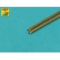 Brass square rods 1, 5 mm length 245mm x2 pcs. - Aber Models KR 15