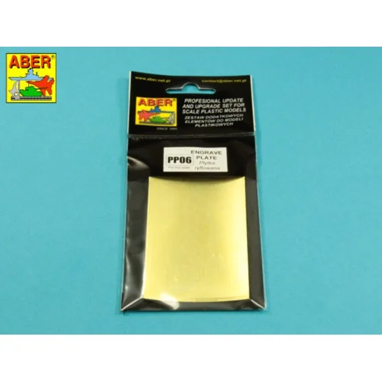 Engrave plate - Aber Models PP06