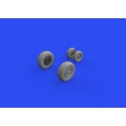 F/A-18E wheels, for MENG - Eduard Accessories 648701