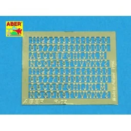 Letters & Numbers (1, 5 mm high) - Aber Models R-02 2