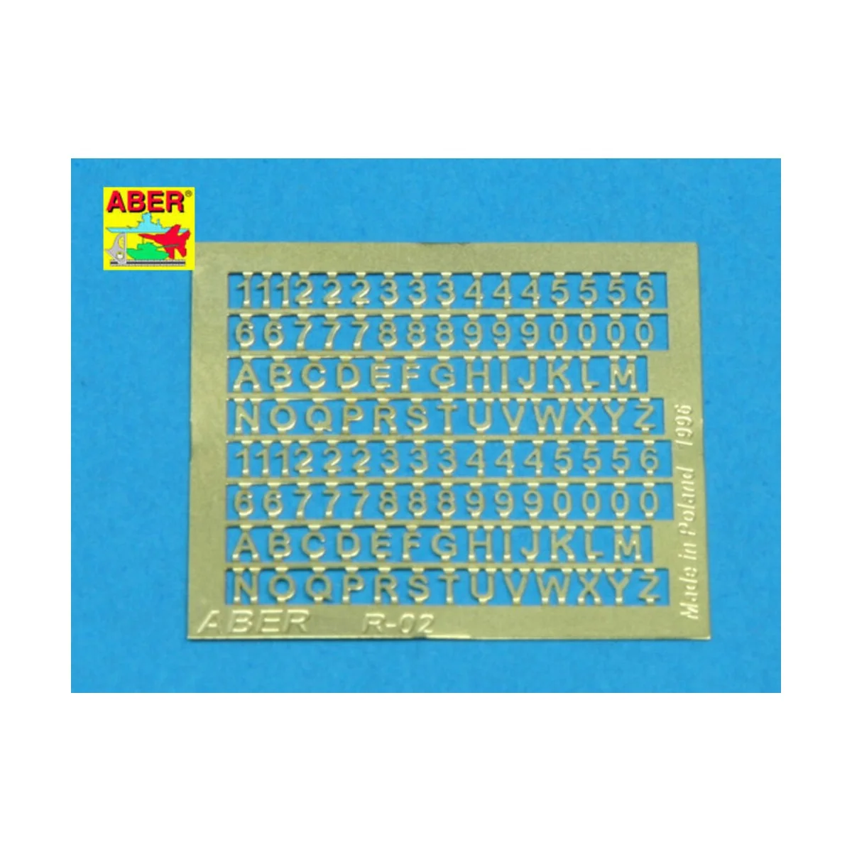 Letters & Numbers (1, 5 mm high) - Aber Models R-02
