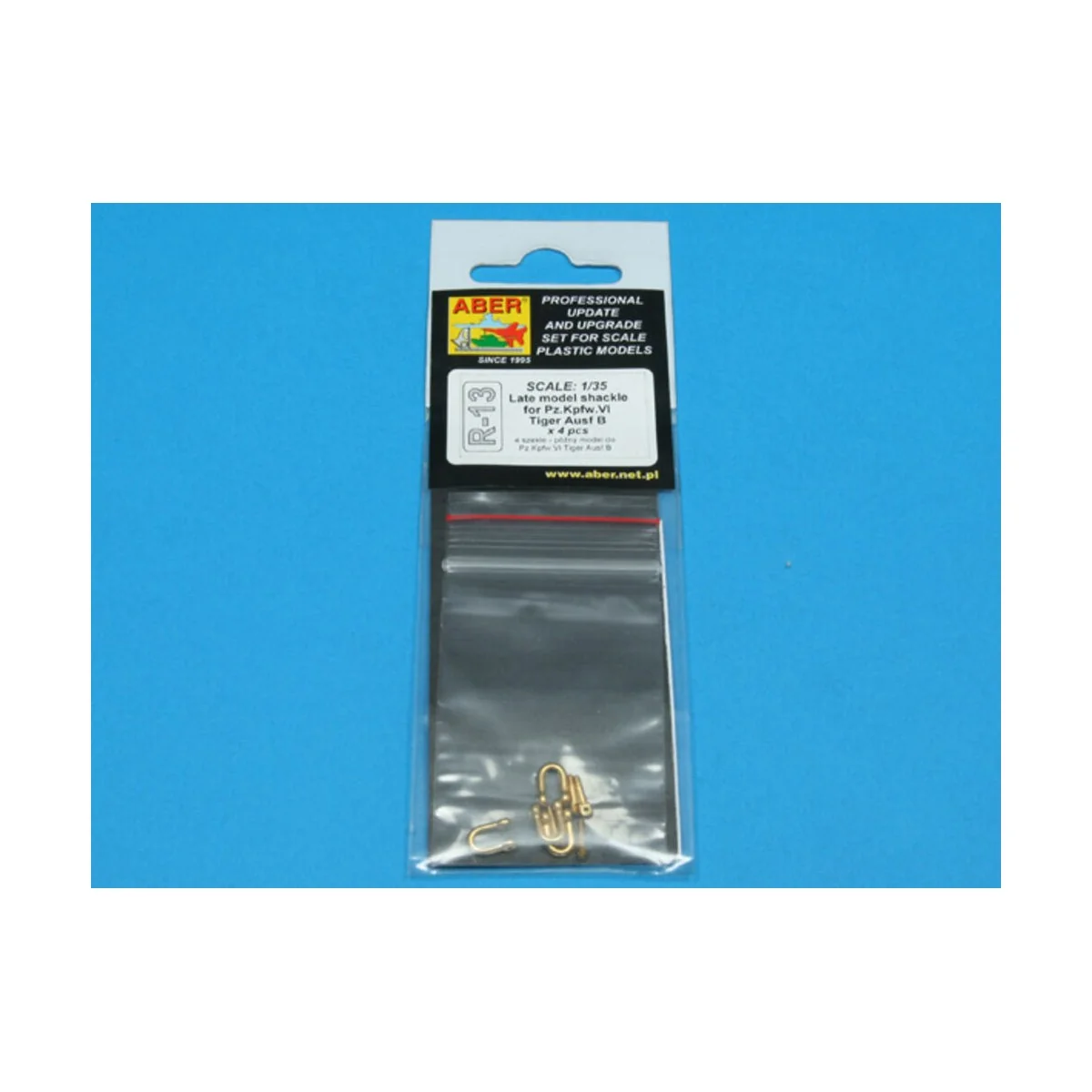 Late model shackle for Pz.Kpfw.VI Tiger Ausf B x4pcs - Aber Models ...