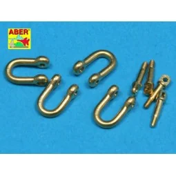 Late model shackle for Pz.Kpfw.VI Tiger Ausf B x4pcs - Aber Models ... 2