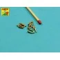 Late model shackle for Pz.Kpfw.V Panther x 4pcs - Aber Models R-16