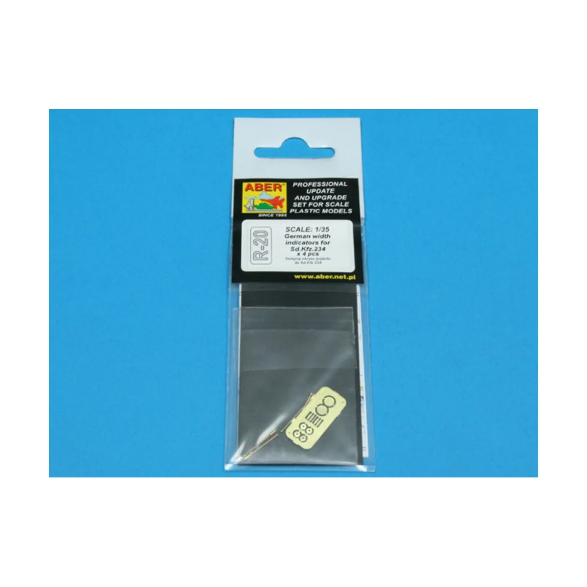 German width indicator for Sd.Kfz.234 x 4 pcs - Aber Models R-20