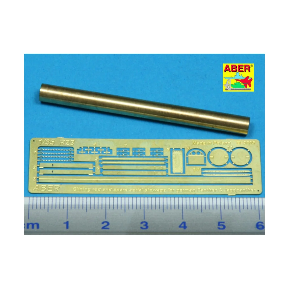 Clean rod and spare aerial stowage for german Panther & Jagdpanther...