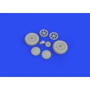 SBD-5 wheels for ACCURATE MINIATURES/REVELL - Eduard Accessories 64...