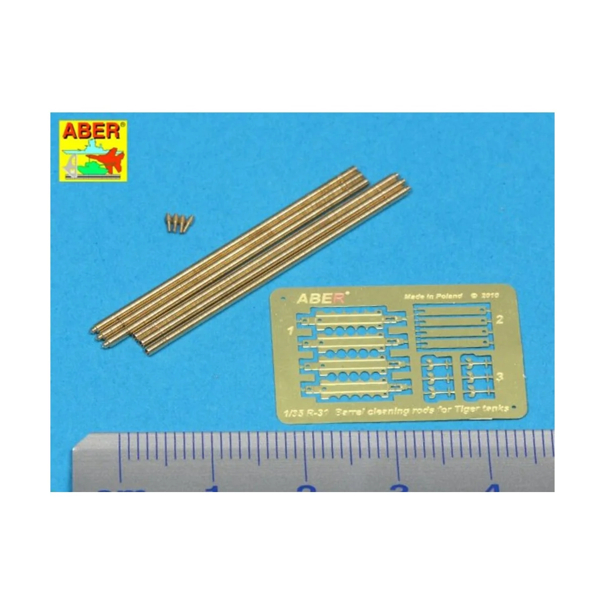 Barrel cleaning rods for King Tiger - Aber Models R-32