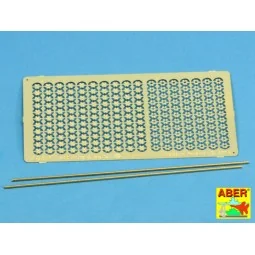 Hexagonal bolts & nuts 1, 5mm useful for 1/16 scale - Aber Models R-40 2