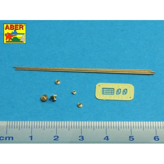 German 2m aerials with rings x 3 - Aber Models R-42