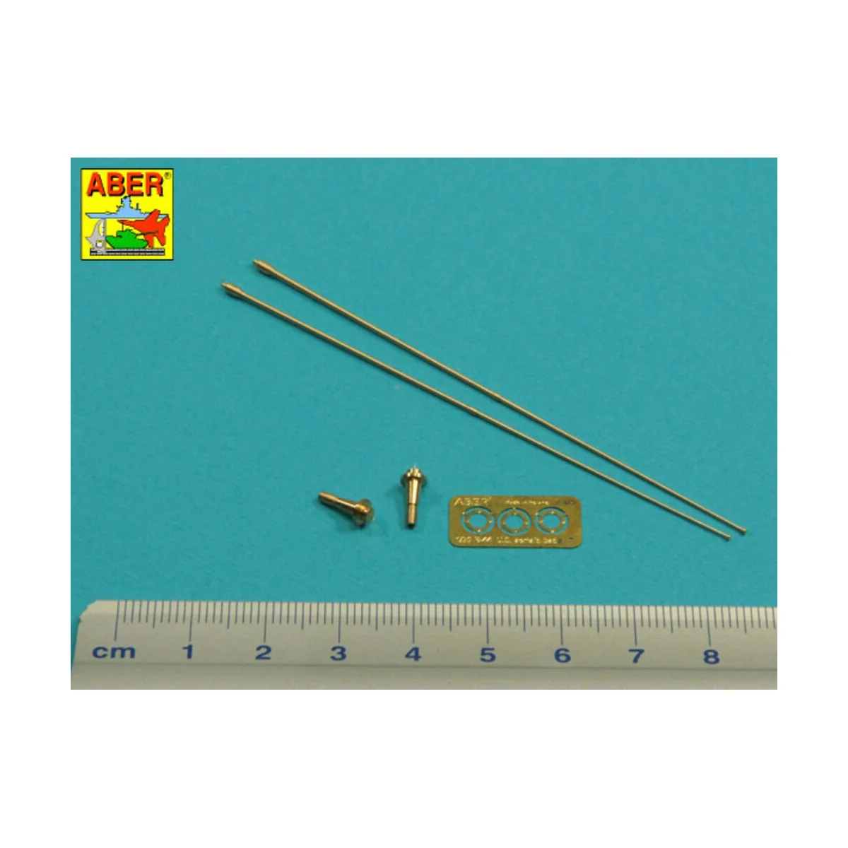Set of 2 NATO antennas with mount bases - Aber Models R-44