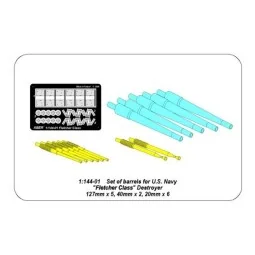 barrels for US Fletcher Clas Destroyer, 1/144 - Aber Models RE1:144... 2