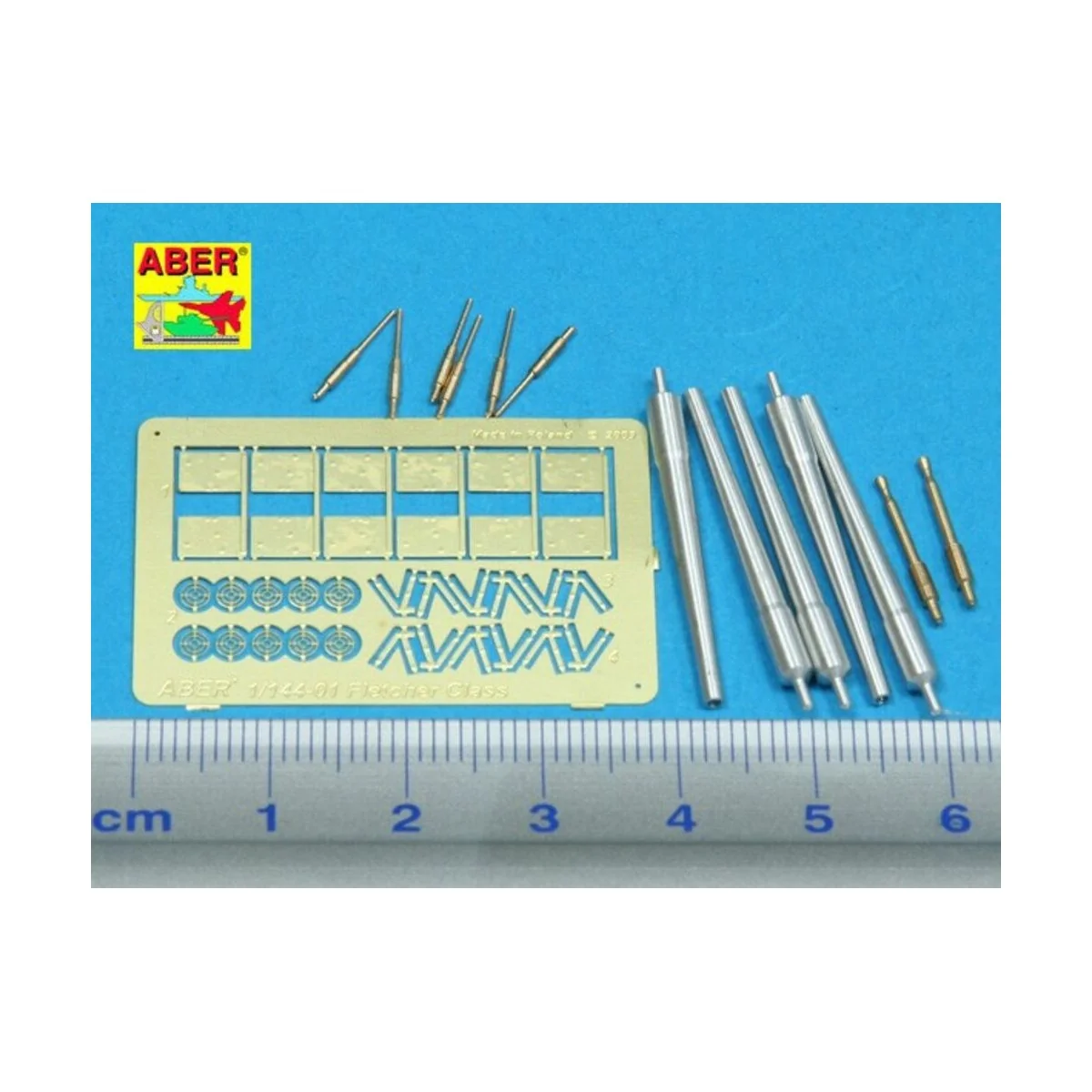 barrels for US Fletcher Clas Destroyer, 1/144 - Aber Models RE1:144...