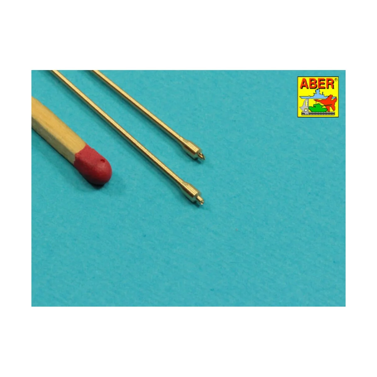 Set of 2 NATO antennas with mount bases - Aber Models R-44