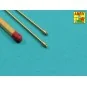 Set of 2 NATO antennas with mount bases - Aber Models R-44