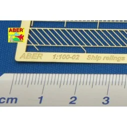 Ships railing -vertical bars, 1/100 - Aber Models RE-100-02 2