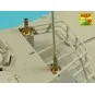 Set of 2 NATO antennas with mount bases - Aber Models R-44