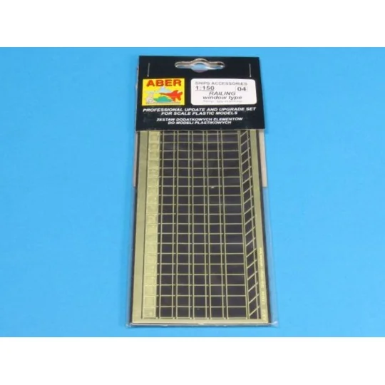 Ships railing -window type, 1/150 - Aber Models RE-150-04