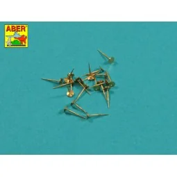 Set of 20 pcs 40 mm Bofors Mk.1 barrels for US Navy ships, 1/200 - ... 2