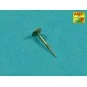Set of 20 pcs 40 mm Bofors Mk.1 barrels for US Navy ships, 1/200 - ...