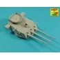 Main Armament for US battleship Iova or Missouri 406mm x9, 127mm x2...
