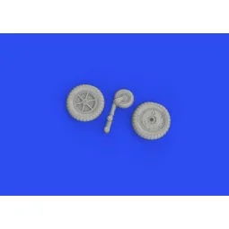 Bf 109G-4 wheels for EDUARD, 1/48 - Eduard Accessories 648720