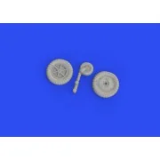 Bf 109G-4 wheels for EDUARD, 1/48 - Eduard Accessories 648720 Bf 109G-4 wheels for EDUARD, 1/48 - Eduard Accessories 648720