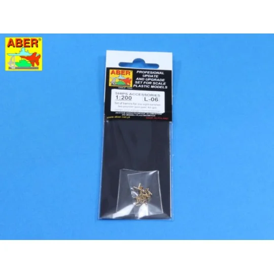 Set of barrels for pom-pom AA gun, 1/200 - Aber Models RE-200 L06