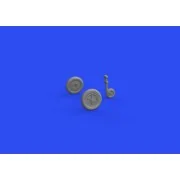 Bf 109G-4 wheels for EDUARD, 1/48 - Eduard Accessories 648720 Bf 109G-4 wheels for EDUARD, 1/48 - Eduard Accessories 648720