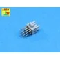 Set of barrels for pom-pom AA gun, 1/200 - Aber Models RE-200 L06