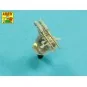 Set of 16 pcs 37 mm L/83 barrels SK C/30 for German ships, 1/200 - ...