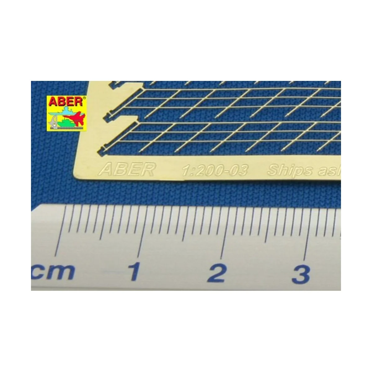 Aslant railing 45, 1/200 - Aber Models RE-200-03