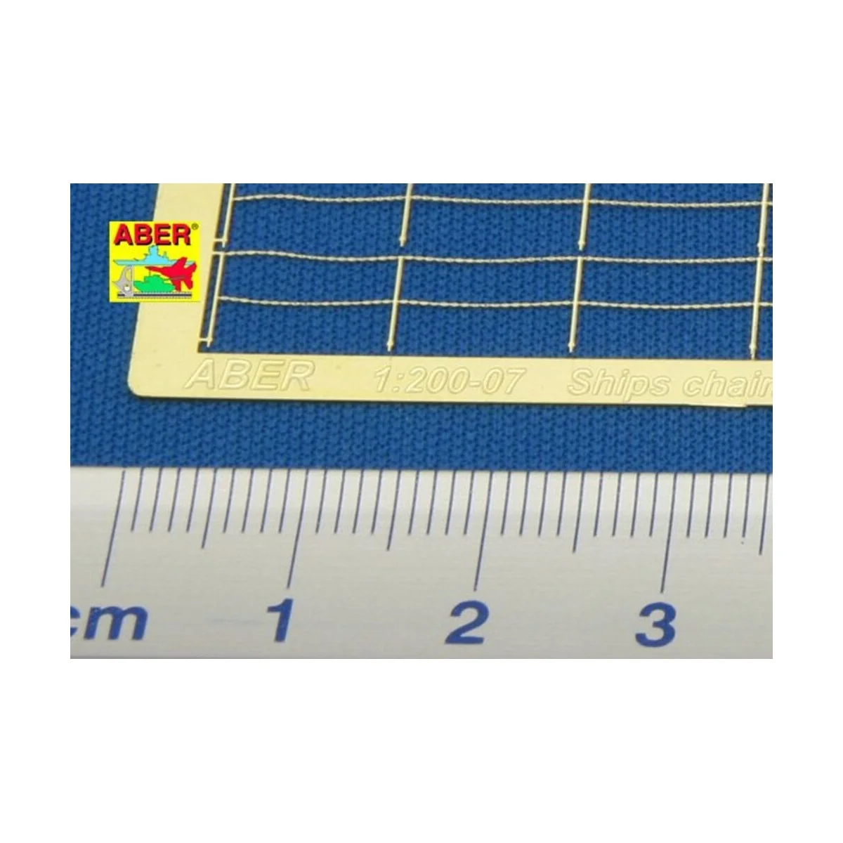 Ships chain railing -two horizontal bars, 1/200 - Aber Models RE-20...