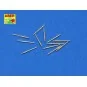 12 pcs 127 mm long barrels for Japan ships, 1/350 - Aber Models RE-...