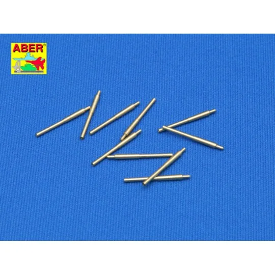 10 pcs 203mm barrels for Japan ships: Atago, 1/350 - Aber Models RE...
