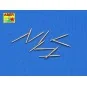 10 pcs 203mm barrels for Japan ships: Atago, 1/350 - Aber Models RE...