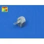 12 pcs 127 mm short barrels for Japan ships, 1/350 - Aber Models RE...