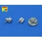 12 pcs 127 mm long barrels for Japan ships, 1/350 - Aber Models RE-...