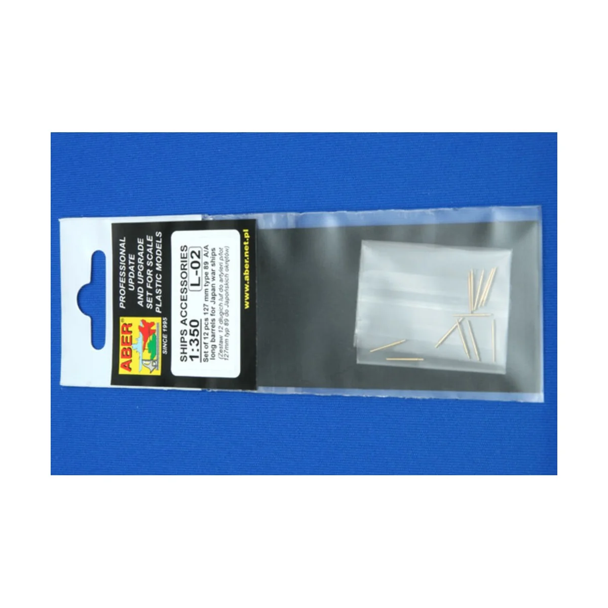 12 pcs 127 mm long barrels for Japan ships, 1/350 - Aber Models RE-...