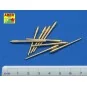Set of 9 pcs 406 mm barrels Missouri, 1/350 - Aber Models RE-350 L04