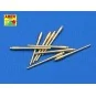 Set of 9 pcs 406 mm barrels Missouri, 1/350 - Aber Models RE-350 L04