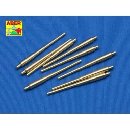 Set of 9 pcs 406 mm long barrels North Carolina, 1/350 - Aber Model... 2