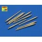 Set of 9 pcs 406 mm long barrels North Carolina, 1/350 - Aber Model...